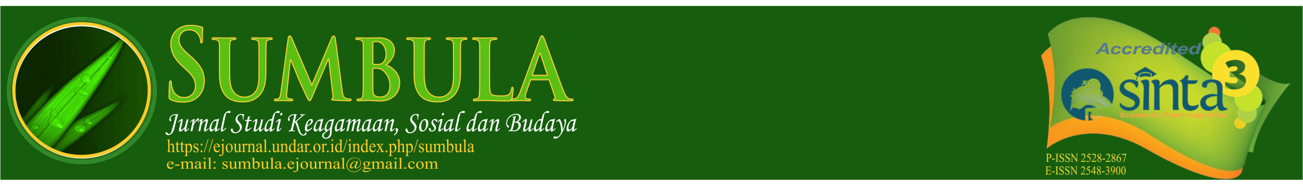 Sumbula: Jurnal Studi Keagamaan, Sosial dan Budaya